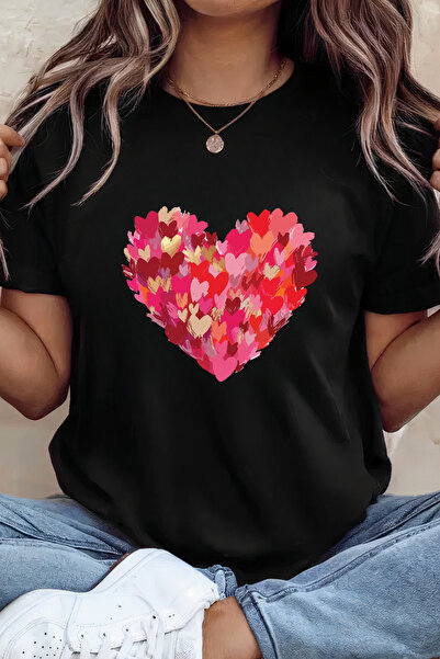 Sarah's Boutique Women's T-shirt – 100% cotton – "Heart Paint"