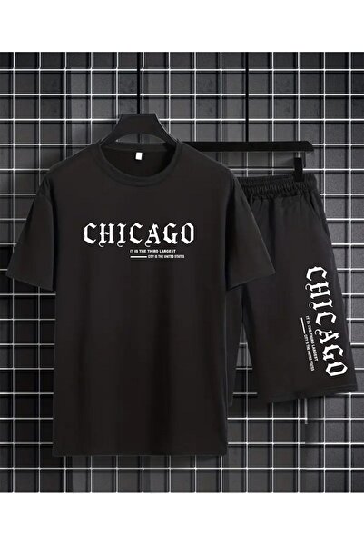 orwen life est. 2022 Unisex Chicago Printed Men's Shorts Set – Oversize Comfo...