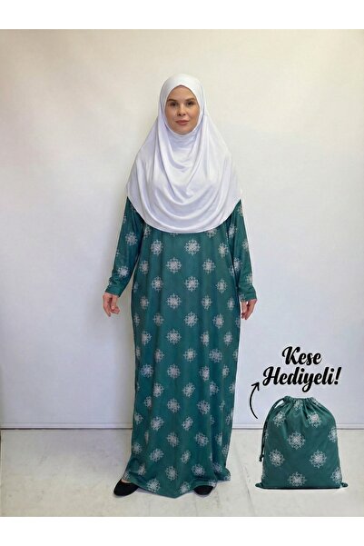 Plistre 2312_Practical One-Piece Non-Slip Hijab Easy-To-Wear Prayer Dress-Fle...