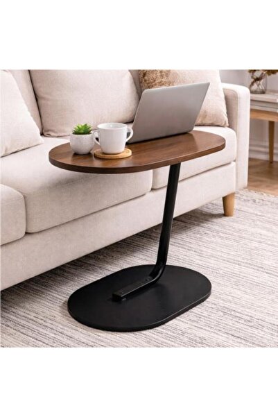 Generic Modern C-Shaped Side Table for Sofa and Bed