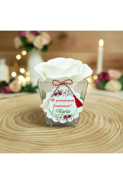 Invitatii Originale MARTISOR ΛΕΥΚΑ ΣΑΠΟΥΝΕΝΙΑ ΤΡΙΑΝΤΑΦΥΛΛΑ - ΣΕΤ 10 τεμαχίων