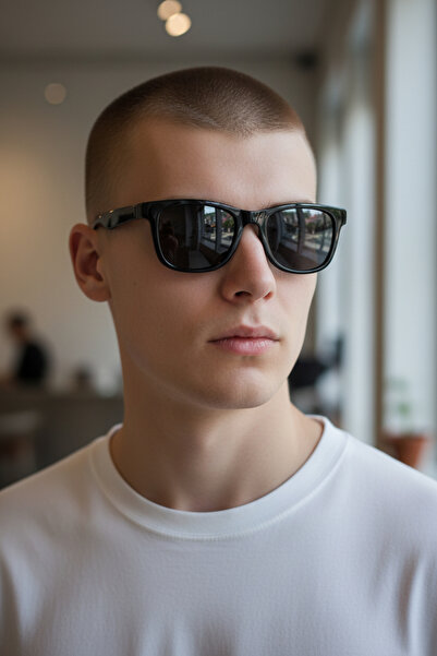 De Valentini Classic Bone Model Unisex Sunglasses