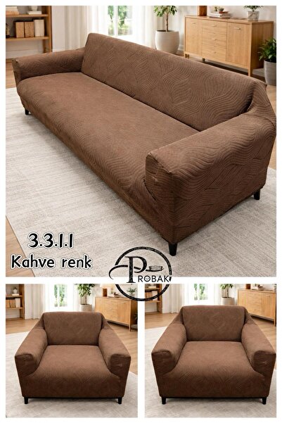 probak Leaf Pattern Sofa Cover Elastic Non-Slip 3311 Set Sofa Bed Couch Cover...