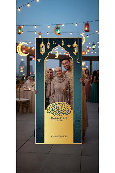 Generic Ramadan Kareem Selfie Frame Standee