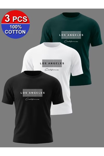 PAVRO Unisex Oversize Fit Multi Tshrit Stone Los 2 Printed Tshirt