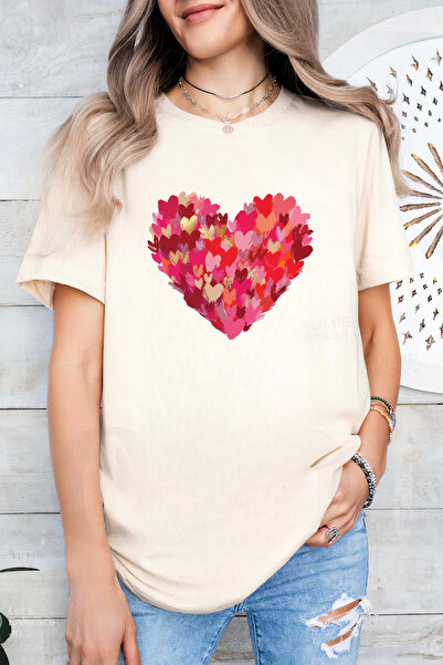 Sarah's Boutique Women's T-shirt – 100% cotton – "Heart Paint"