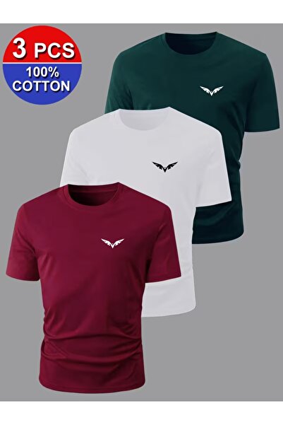 PAVRO Μπλουζάκι Unisex Oversize με στάμπα Eagle Multi Tshirt