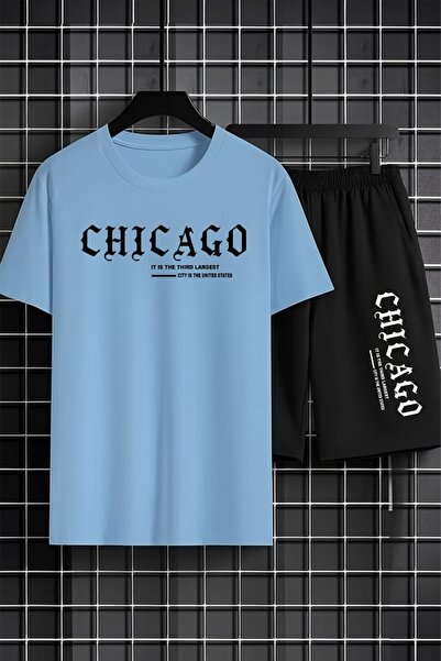 orwen life est. 2022 Unisex Chicago Printed Men's Shorts Set – Oversize Comfo...