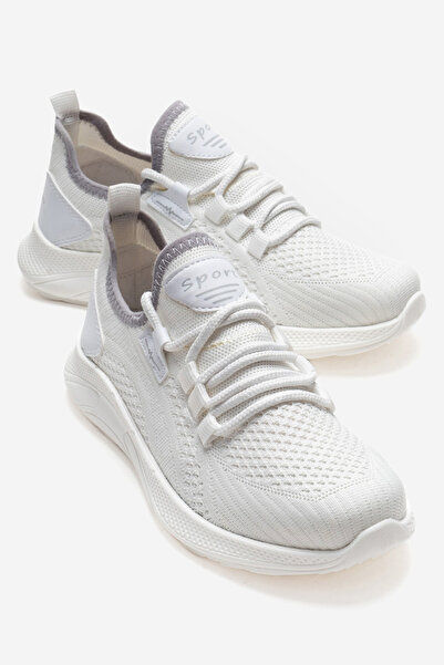 CCWAY AYAKKABI Жіночі спортивні кросівки з бічними смужками БІЛИЙ БІЛИЙ