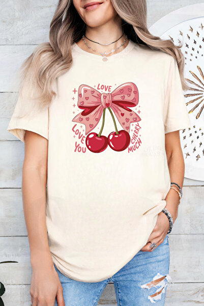 Sarah's Boutique Women's T-shirt – 100% cotton – "Love Cherry Much"