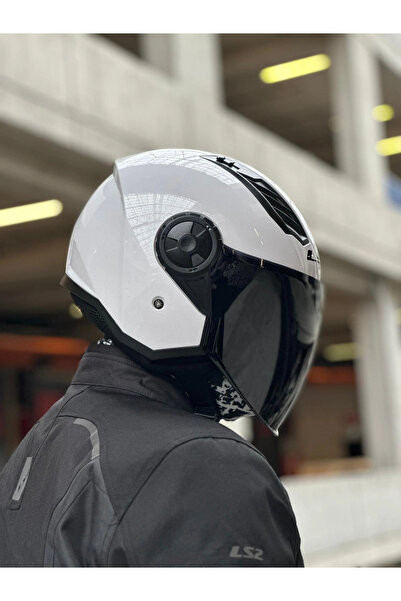 LS2 AIRFLOW 2 BEYAZ KASK (SİYAH VİZÖR)