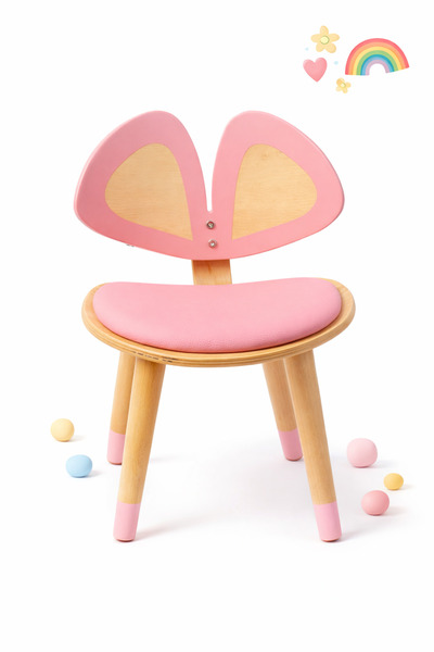 LiliKids Montessori Kelebek Sandalye – Pembe