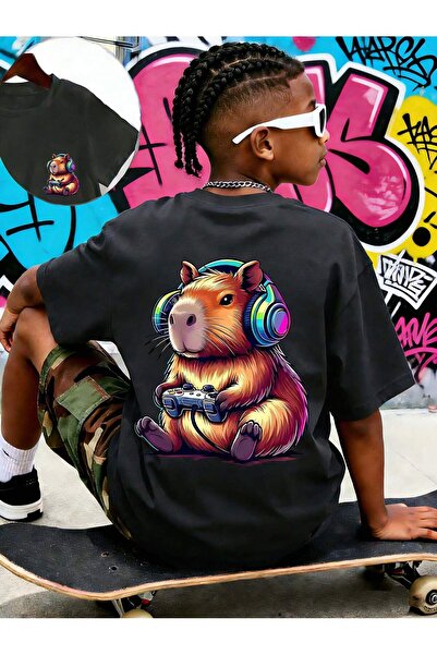 Velostra Children's Skeleton Pose Printed Oversize Comfortable Daily Use Comb...