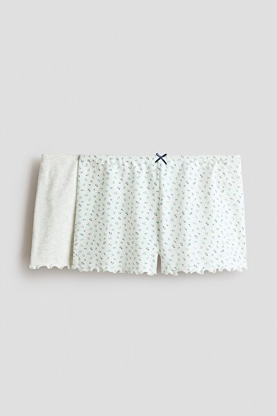 H&M 2'li Pamuklu Pijama Şortu