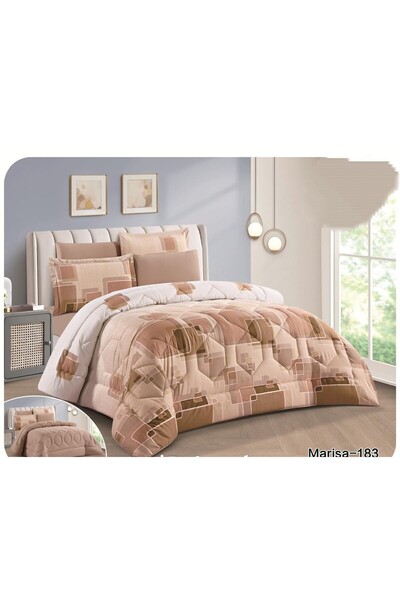 Moon Marissa Nephrine 6-Piece Fluffy Floral Microfiber Double-Sided Duvet