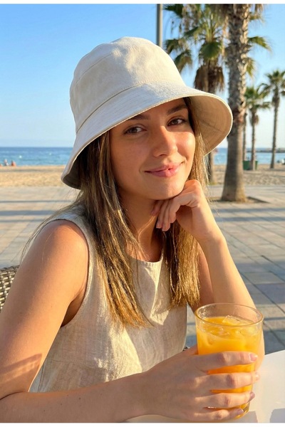 LAGRANZE Pălărie tip găleată pentru femei, cu detaliu fundă premium – Design ...