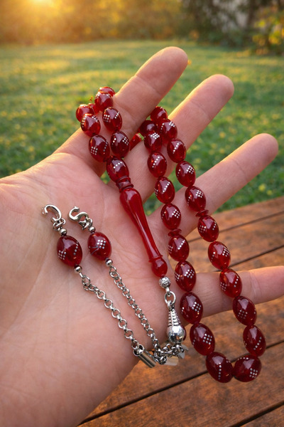 Eflatun Collection Kişiye Özel Harfli Gümüş İşlemeli Ateş Kehribar