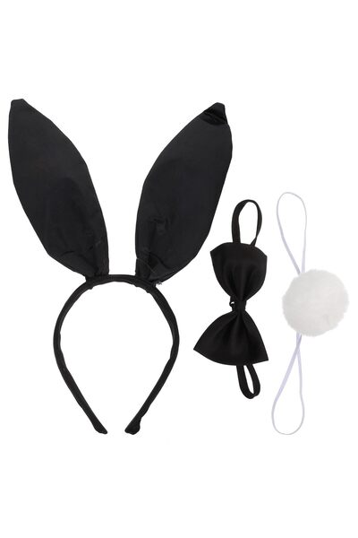 SOLUSTRE Urechi de iepure cu păr drăguț pentru accesorii de petrecere de Pașt...