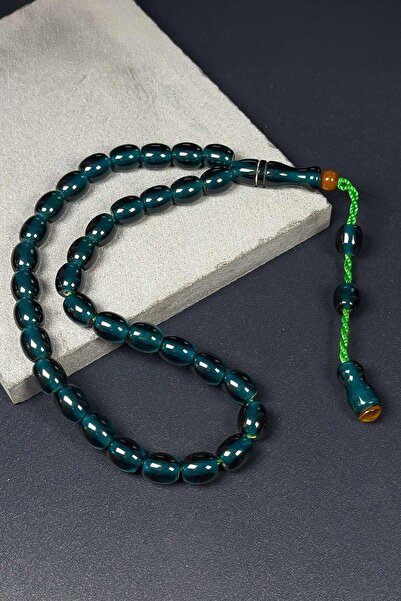 TESBİHKENTİ Mătănii din chihlimbar cu fir gros, cu design frumos și finisaj r...