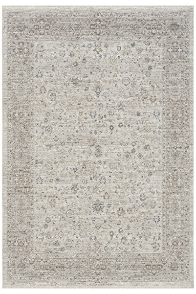 SEYRAN Peru 10201 Bej Antialerjik Polyester Makine Halısı – Dokuma Tabanlı, D...