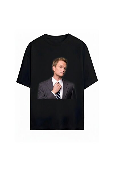 SVART WEAR How I Met Your Mother Barney Printed Unisex Oversize T-Shirt