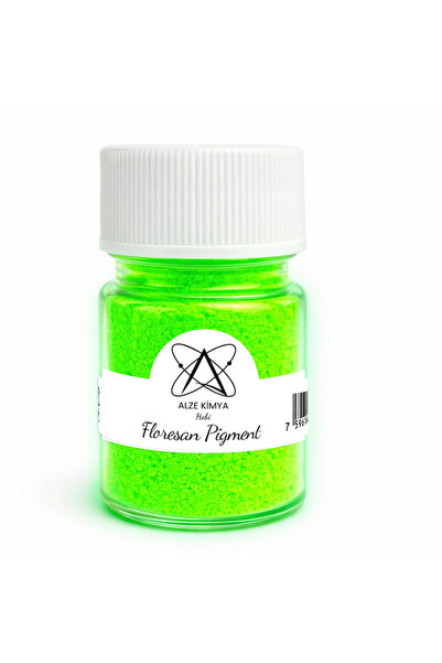 Alze Kimya Hobi Floresan Yeşil Neon Pigment Toz Epoksi Pigmenti