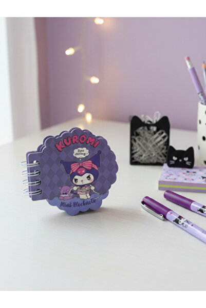GiFi Hello Kitty & Kuromi Лицензиран спирален мини бележник със специален разрез