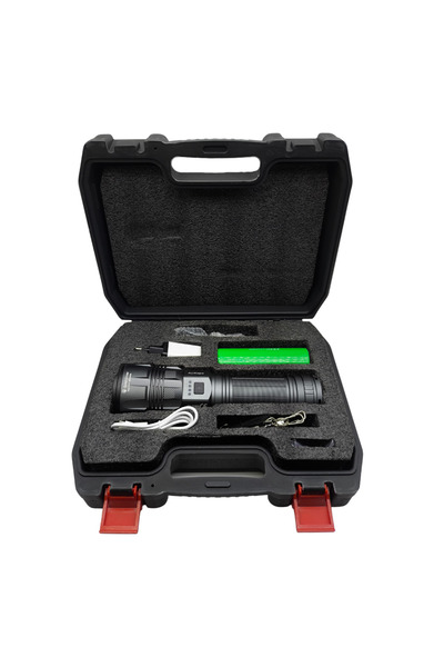 farissu Gold Silver GS-15000 Profesyonel Şarjlı El Feneri - 14000 Lümen Yükse...