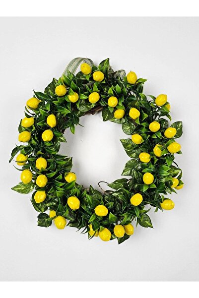 EVİMTATLIEVİM زينة باب مصنوعة يدويًا من ليمون جاردن إنتاج خاص 40 سم