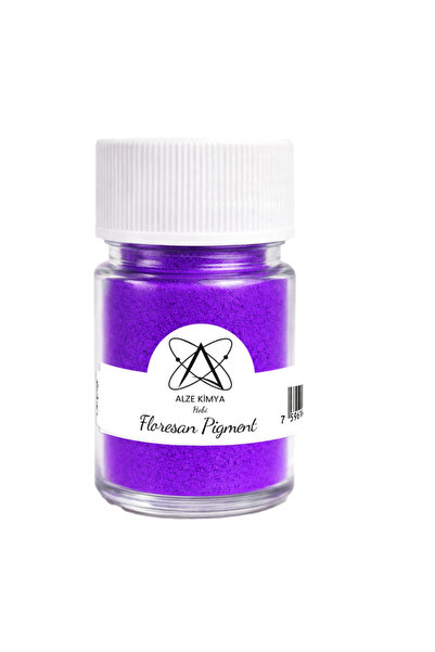 Alze Kimya Hobi Floresan Mor Neon Pigment Toz Epoksi Pigmenti