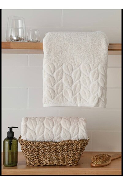 Nurpak Hazal Hand Towel 50X90 - Ecru