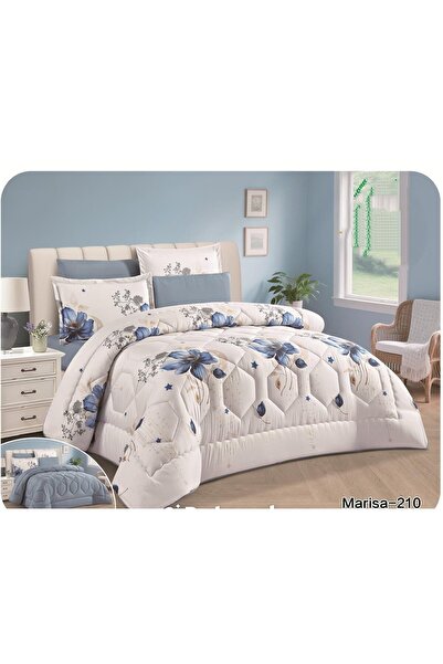 Moon Marissa Nephrine 6-Piece Fluffy Floral Microfiber Double-Sided Duvet