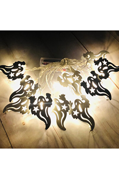 zola Ghirlanda decorativa Halloween, cu 10 becuri model fantoma, lungime 2 m,...