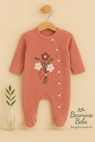 BESMİNO KIZ TULUM ÇİÇEK NAKIŞLI