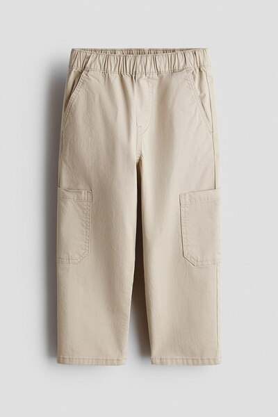 H&M Pamuklu Gabardin Kargo Jogger Pantolon