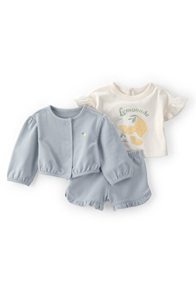 Carter's Kız Bebek Alt Üst Set 3 Ay-24 Ay Mavi