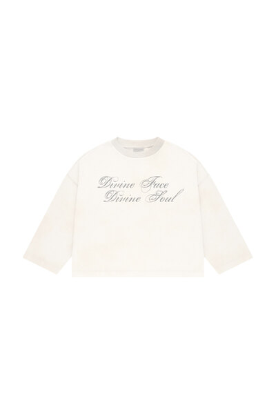 lethestudios Divine Duality Baskılı Uzun Kollu Basic T-Shirt