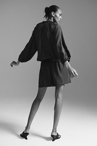 H&M Örme Detaylı Tunik Elbise