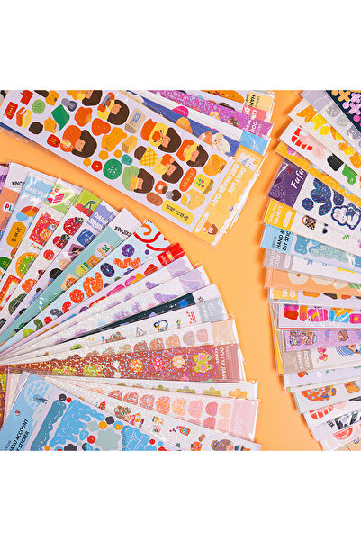 Choice1 5Sheets 20/10/5 Sheets Kawaii Laser Shiny Guka Stickers DIY Handbook ...