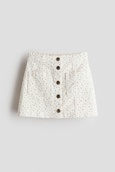 H&M Pamuklu Gabardin Etek