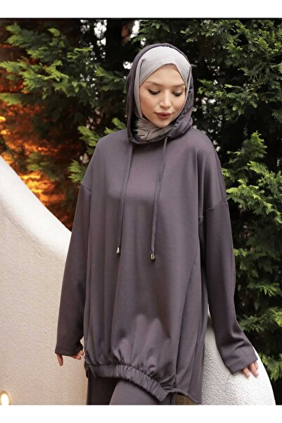 MEİLİN Front Detailed Modal Tunic Pants Set