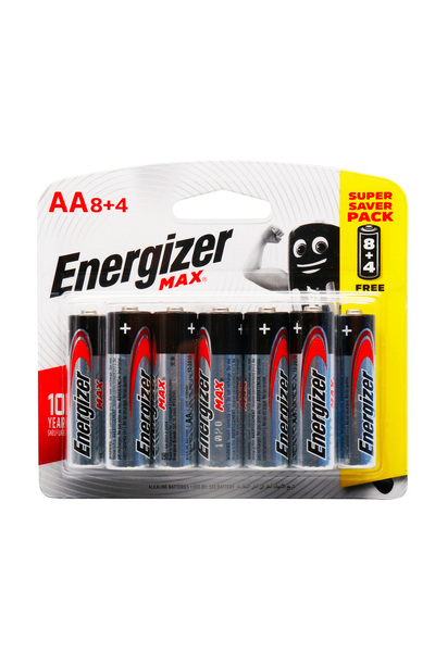Energizer Max AA Alkaline Battery 8+4