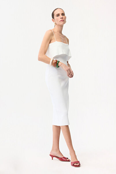 adL İp Askılı Triko Elbise