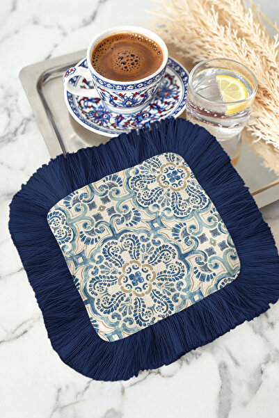 Evimde Bambaşka Saray İhtişamı Șervețel de prezentare cu franjuri - Briză med...