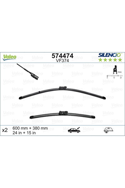 VALEO Lamelă ștergătoare 574474