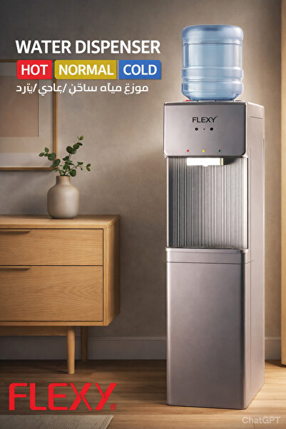 flexy German Technology 3-Tap Water Dispenser, Hot/Normal/Cold, Compressor Co...