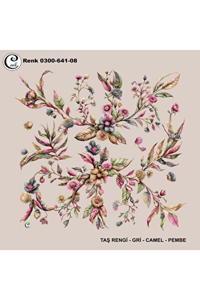 Cenk Desenli Oyalık Yazma - 0300-641