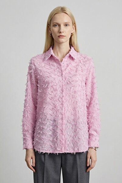 Rays 8225 Tasseled Shirt Pink