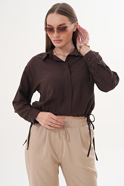 ŞİMAL Fustă de damă cu detaliu elastic, cămașă scurtă 260267 -