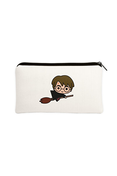 Hayali Şeyler Harry Potter Desenli Kalemlik & Makyaj Çantası – Çok Amaçlı Org...